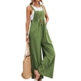 thumbnail image 3 of STARVNC Women Sleeveless Mid Waisted Wide Leg With Pockets Jumpsuit, 3 of 5