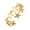 Gold, variant on Trendy Adjustable Open Rings Star Shape Stainless Steel Texture Fashion Lover