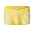 thumbnail image 4 of COSFO Transparent Men Underwear Boxer Brief Breathable Striped Underwear Ice Silk Classic Fit Support Pouch Men Underwear, 4 of 5