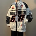 thumbnail image 3 of Nueva chaqueta americana de cuero Pu para primavera y otoño, traje de piloto de Hip-Hop callejero para motocicleta, Top bordado informal holgado y fresco de marca a la moda, 3 of 5