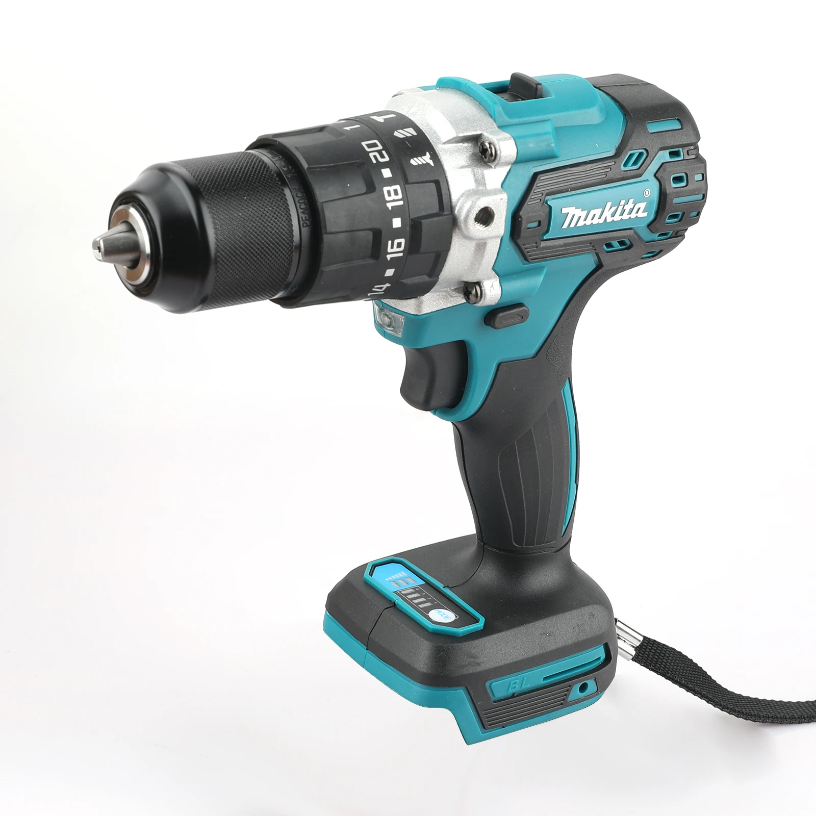 Makita DDF487 13mm red and black brushless household 18V lithium-ion charging impact drill, high torque electric screwdriver