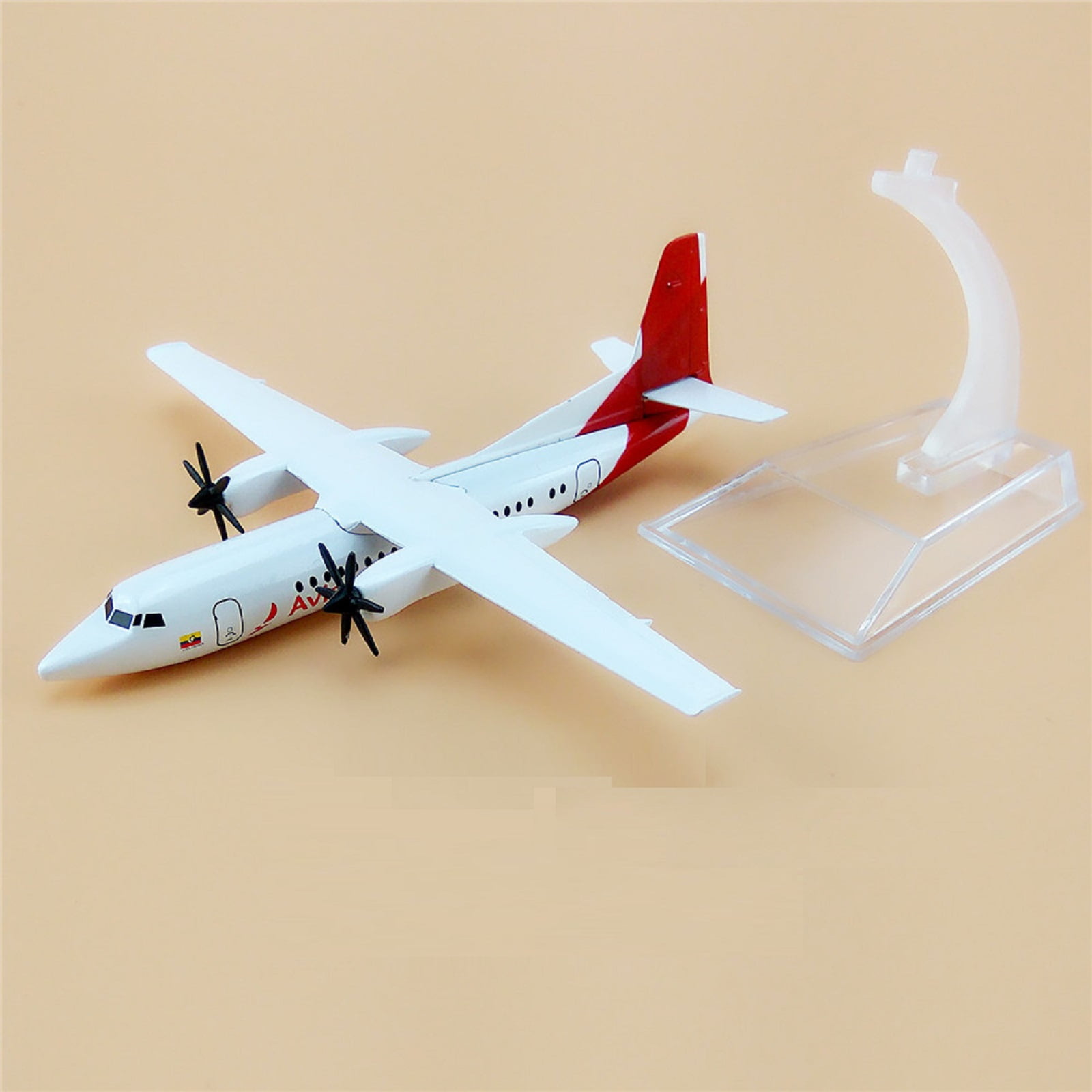 1:200 Air White Colombia Avianca FOK F50 Airlines Plane Model Alloy Metal Diecast Model,Plane Souvenir Static Display TAPDRA Spare Part