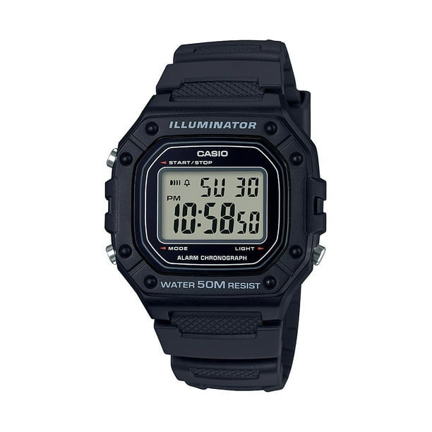 casio large face digital watch