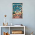 thumbnail image 4 of Symmetry View Wall Art Estrella De Puebla Puebla Mexico Vintage Travel Poster Ferris Wheel City Skyline Landmark Print Poster, 4 of 8