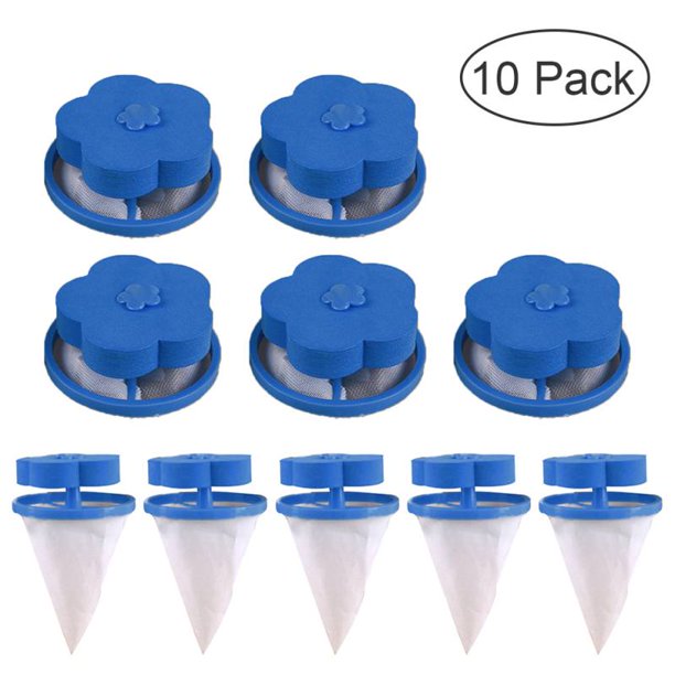 Reusable Washing Machine Floating Lint Mesh Bag Portable Washer Lint