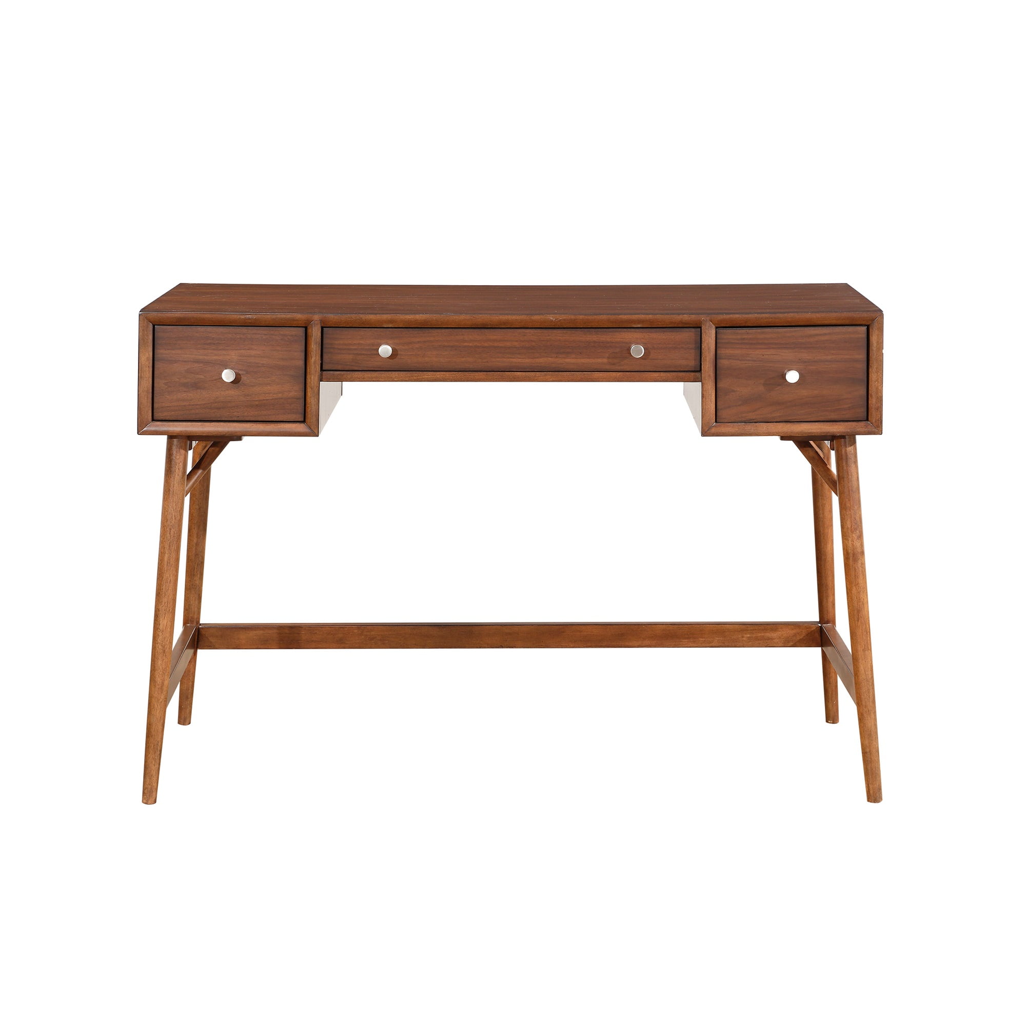 Vasily 52 in. Rectangular Brown Wood Counter Height Writing Desk with