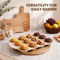 thumbnail image 4 of Kikcoin 2 Pack Muffin Pan Set, 12-Cup Non-stick Cupcake Pan, Carbon Steel Baking Pans Oven Safe up to 446℉, 4 of 8
