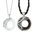 thumbnail image 5 of Collar de sol, luna y estrella, colgante retro sencillo para mujer, estudiante, hombre, estilo coreano, regalo de cumpleaños personalizado para pareja, 5 of 5
