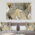 thumbnail image 1 of Designart - Painted Gold Stone - Cabin & Lodge Canvas Art, 1 of 2