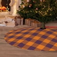 thumbnail image 6 of Yiaed Fall Buffalo Plaid Print Christmas Tree Skirt , Tree SkirtsTree Mat for Christmas Winter Holiday Indoor Decorations-48", 6 of 7