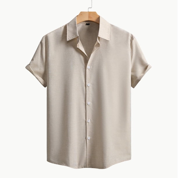 pstuiky camisetas de hombre, Camisa informal de manga corta con botones y estampado playero para hombre camisas casuales para hombre l