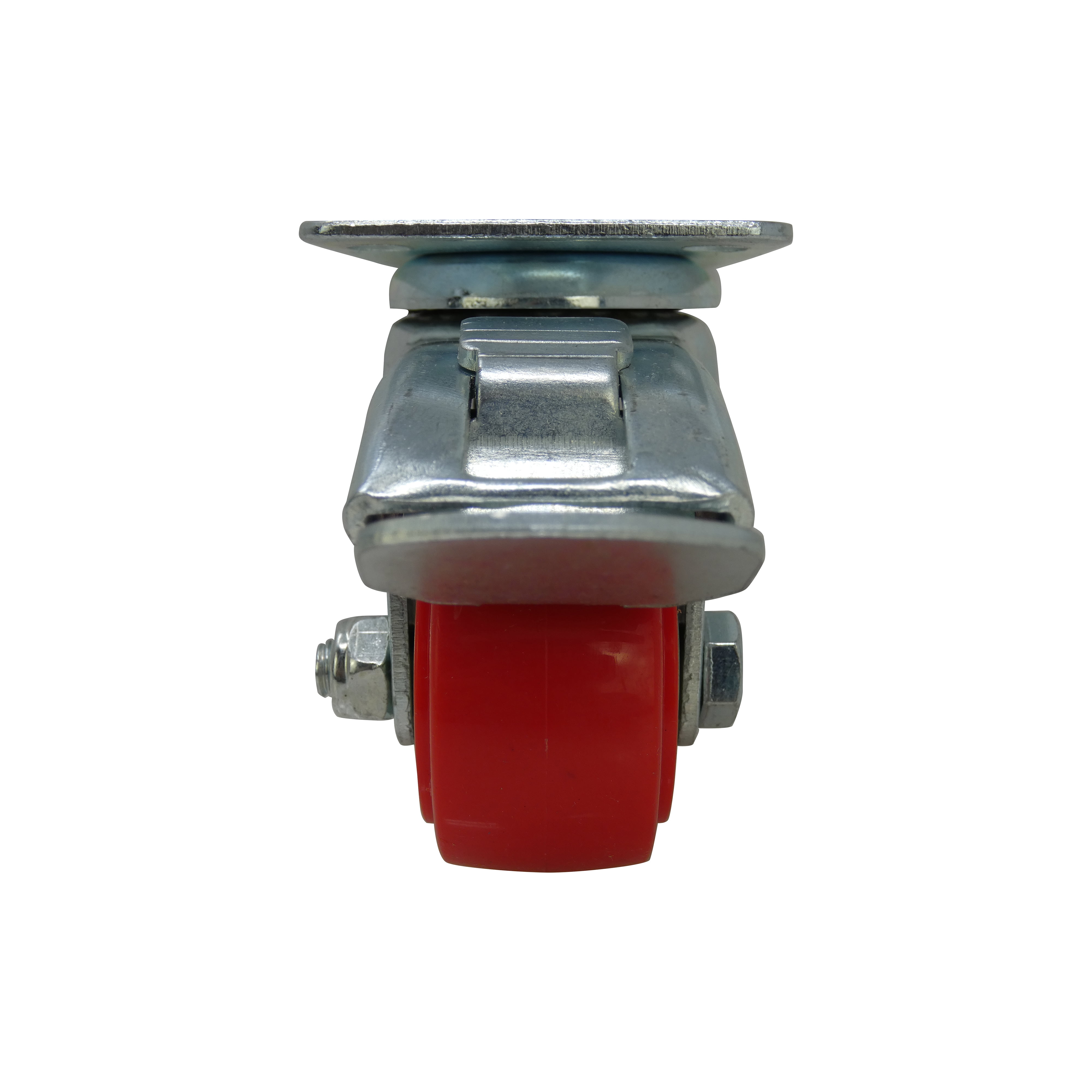 Super Sliders 2 inch Red Polyurethane Locking Caster, 110-lb Load Capacity.   360 Degree Swivel.   1 each