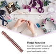 thumbnail image 4 of Langgg 100 Pcs Rondelles en Strass avec Grands Trous Perles Intercalaires Bijoux Cristal Multi-Couleurs Perles en Vrac pour Collier DIY Rouge, 4 of 5