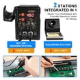 thumbnail image 2 of 2-in-1 Soldering Station & Hot Air Gun, Dual System Control Rework Kit, 2 of 6
