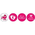 thumbnail image 2 of Darling Souvenir 190 Pcs DIY Candy Chocolate Labels Its A Girl Theme Stickers-Magenta, 2 of 2