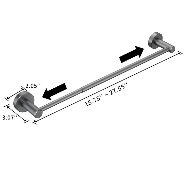Bathroom Hardware Set Thicken Space Aluminum 3 PCS Towel bar Set