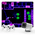 thumbnail image 4 of Salange Proyector de Juegos Retro S40 Max, Proyector Inteligente Portátil con Aplicaciones y Juegos Integrados, Compatible con HD 4k con Controladores, 4 of 8