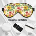 thumbnail image 4 of Naloa Sunflower Cornflower Poppy Print Sleep Mask for Sleeper, Light Blocking Sleeping Eye Mask for Women Men, Eye Shade with Adjustable Strap for Travel, Nap,Meditation, 4 of 7