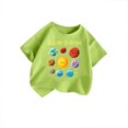 thumbnail image 4 of WMQPNNS Tops for Girl Casual Loose Summer Tops for Girls 4t Short Sleeve Tunic Tops Basic Classic Crewneck Cotton Tee Tops Workout Tops(Size 13-14 Years, A-Light Green), 4 of 4