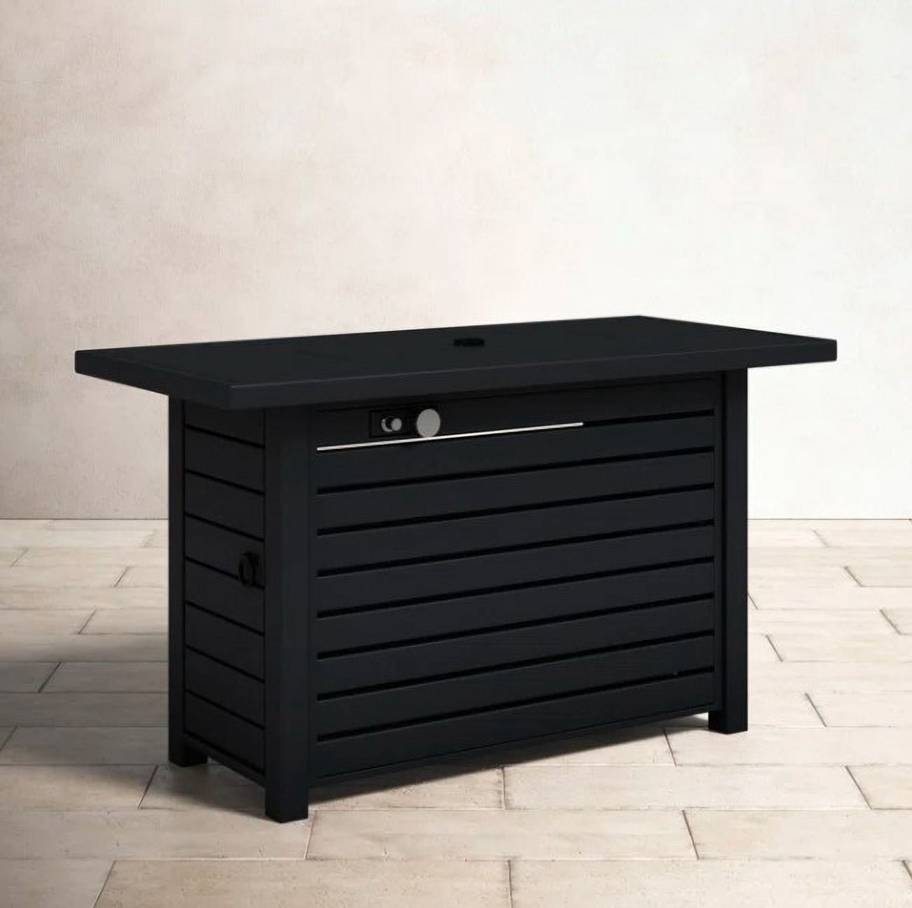 CoSoTower Steel Propane/Natural Gas Outdoor Fire Pit Table with Lid