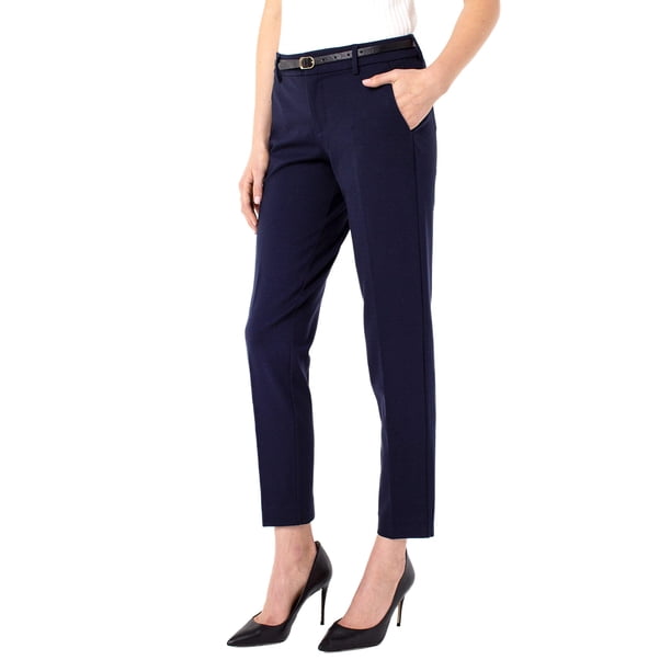 Pantalones de Mujer Liverpool Kelsey Pierna Slim Super Stretch Azul 29