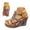 C, variant on Dakaela Women's Wedge Sandals Comfortable Open Toe Platform Casual Dressy Summer Dress Shoes with Elastic Ankle Strap Size 6-9 Orange