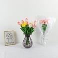 thumbnail image 3 of Naiovety 10X flores artificiales PU flores falsas ramo flores boda interior vívido hogar florero accesorios Decoración Decoración Atardecer, 3 of 6