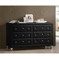 thumbnail image 2 of Baxton Studio Luminescence Commode Double 6 Tiroirs en Similicuir, 2 of 5