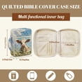 thumbnail image 5 of FOR U DESIGNS Cow Daisy Pattern Bible Cover Case with Handle Quilted Protective Church Organizer Holder Bag Christian Bible Accessories for Bible Study/Daily Use, 5 of 7