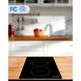thumbnail image 6 of Empava 12 Inch Electric Induction Cooktop Smooth Surface with 2 Burners 120V, 12 Inch, Black, 6 of 12