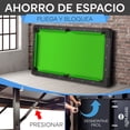 thumbnail image 4 of Mesas de billar plegable de 6 pies SereneLife, estructura de acero, pizarra soportada, soportes de patas soldados, bloqueos de seguridad anticolapso, set de billar y accesorios de 58kg., 4 of 10