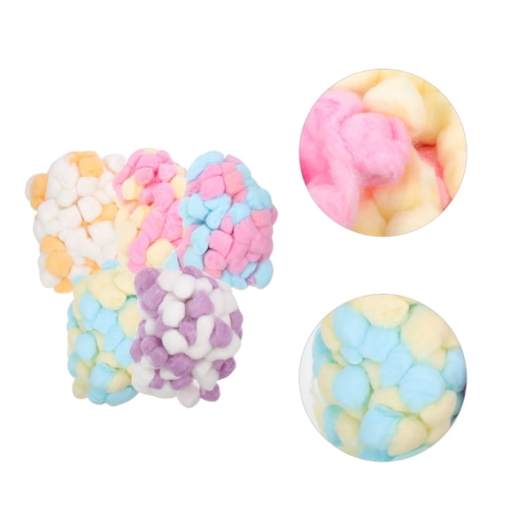 ACDANC 500Pcs Crafts Cotton Balls Hamster Colored Cotton Balls Handicraft Cotton Balls Cotton Balls for Crafts
