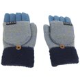 thumbnail image 2 of Dress Choice Cartoon Convertible Flip Top Gloves Winter Knit Fingerless Soft Warm Gloves for Women Girls, 2 of 8
