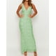 thumbnail image 2 of Vestido largo Realtix elegante de encaje floral con cuello en V sin espalda, 2 of 3
