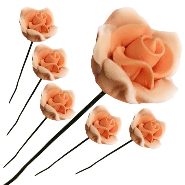 6pcs decoraciones de flores simuladas escritorio diy mesa de juguete adorno de flor de flores decoración de flores de bricolaje