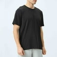 thumbnail image 5 of YLSDY Athletic Shirts for Men Quick Dry Short Sleeve Running Workout Gym T-Shirts Casual Moisture Wicking Crewneck Tee Black XXXL, 5 of 6