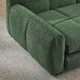 thumbnail image 4 of 51" XL Dog Bed Couch, Elevated Large Dog Sofa with Backrest and Armrests, Soft Memory Foam Extra Large Pet Bed with Removable Cushion, Durable Linen Pet Couch Furniture, Green, 4 of 16