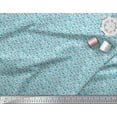 thumbnail image 2 of Soimoi Polyester Crepe Fabric Flower Watercolor Print Fabric by Yard 42 Inch Wide, 2 of 3