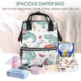 thumbnail image 5 of Fuzoiu Music Lover Dinosaur Print Diaper Bag Backpack,Baby Essentials Travel Tote,Multi function Waterproof Diaper Bag, Travel Essentials Baby Bag - Unisex, 5 of 6