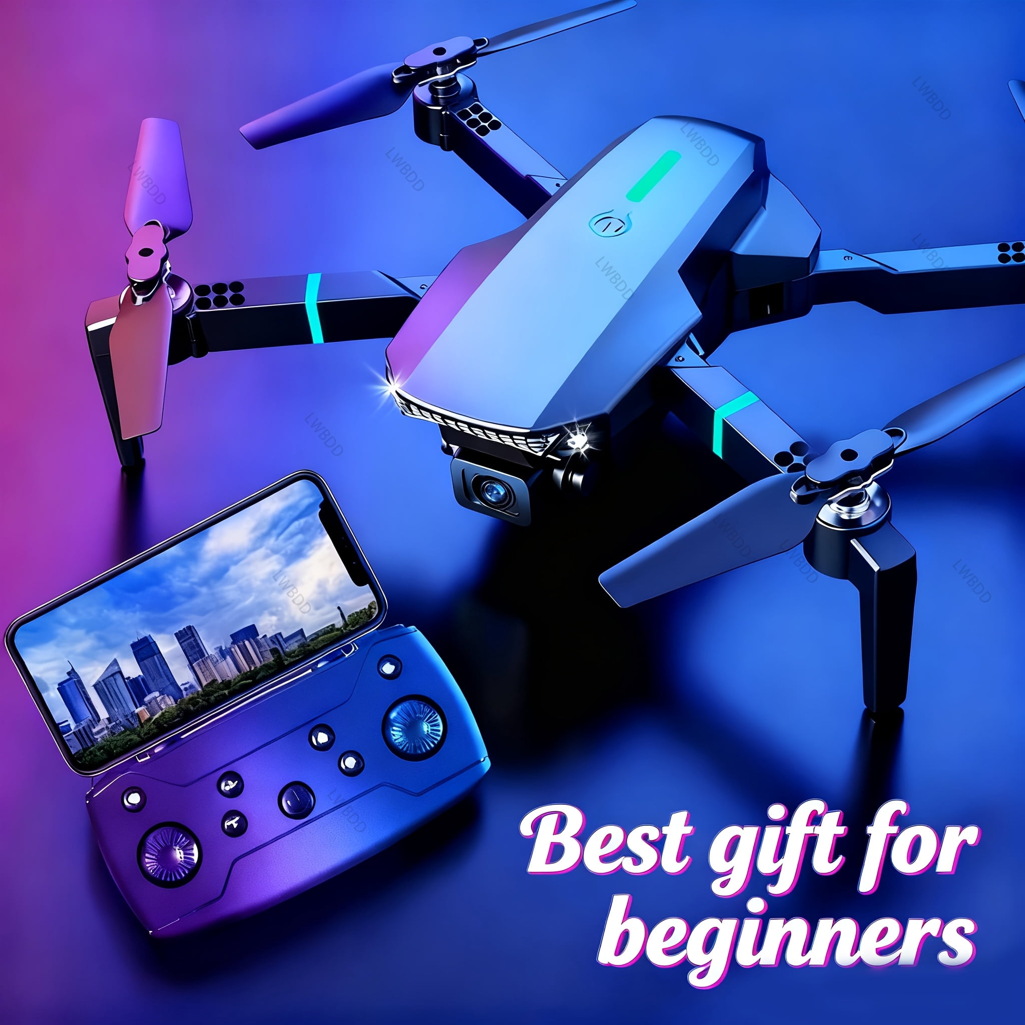E88 Folding Drone with Camera: Brushless Motor, 15 Min Flight, Remote Control for Beginners & Premium Users