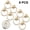 Gold, variant on 8PCS Vintage Cabinet Ring Knobs Round Antique Drawer Pulls Handle for Door Cupboard Drop Dresser Single HoleC