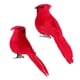 thumbnail image 4 of TENDYCOCO 2 Piezas Figuras Decorativas de Aves Simuladas Artesanía de Aves Festival Decoración de Bodas Fiestas Adorno para el hogar (Rojo), 4 of 7
