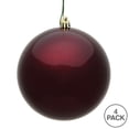 thumbnail image 3 of Vickerman 6" Burgundy Candy Ball Ornament, 4 per Bag, 3 of 5