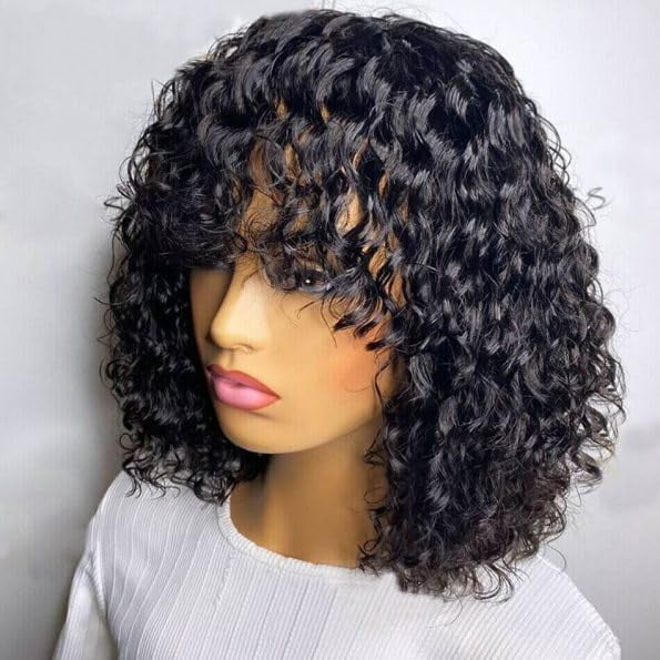 Natural Black Layered Pixie Wig Human Hair for Black Women Short Human Hair Lightweight Glueless Pixie Cut Wigs