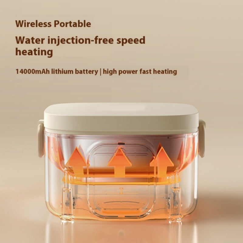 Portable Electric Infant Feeding Bowl 8Hrs Constant Temperature Control Charging Leak proof Design Easy Cleaning