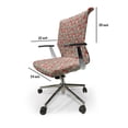 thumbnail image 4 of Ambesonne Mushroom Office Chair Cover Stretchable High Back, Amanita Polka Dot, Taupe Cream Red, 4 of 6