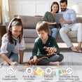 thumbnail image 3 of Washable Living Room Rug 8x10 Large Modern Scalloped Area Rugs with Non-Slip Backing, Stain-Resistant Foldable Floor Mat, Contemporary Low Pile Indoor Carpet for Bedroom, Office, Grey, 3 of 8