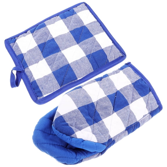 HEANUJJ Cotton Oven Mitts for Kitchen Cooking and Baking with Hanging , 1 Set