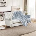 thumbnail image 5 of Home Soft Things Sequin Embroidered Throw - Silver Grey - 50" x 60", 5 of 8