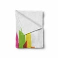 thumbnail image 2 of American Soft Flannel Fleece Throw Blanket, Landmarks of New York Liberty Empire State Building US Architecture, Cozy Plush for Indoor and Outdoor Use, 70" x 90", Multicolor, by Ambesonne, 2 of 6